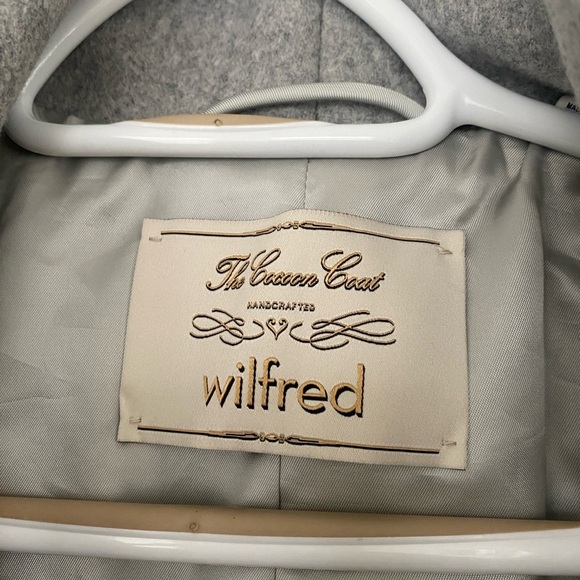 Wilfred The Cacoon Coat New-Virgin Wool, size L, Heather Light Grey - Picture 8 of 16